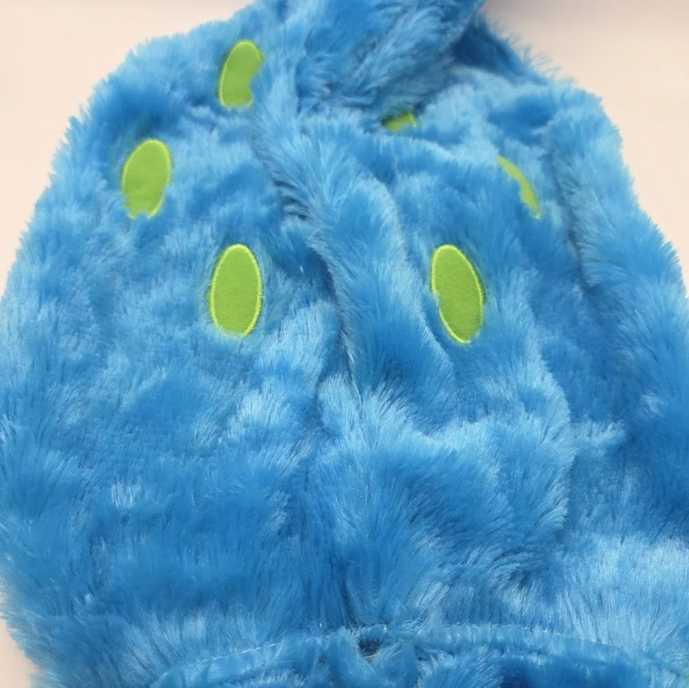 Sweet Cheeks Blue Green Monster Dog Costume Medium